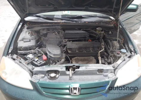 2001 Honda Civic Ex из США, поврежденный, VIN 2HGES25751H541206